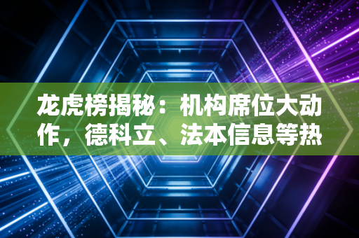 龙虎榜揭秘：机构席位大动作，德科立、法本信息等热门股谁在买卖？