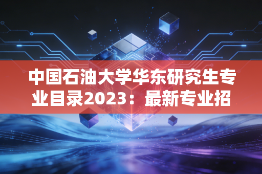 中国石油大学华东研究生专业目录2023：最新专业招生信息