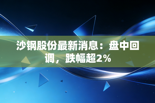 沙钢股份最新消息：盘中回调，跌幅超2%