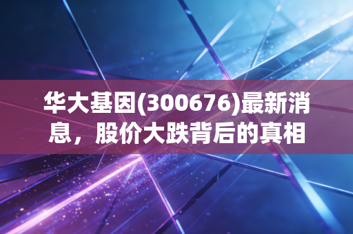 华大基因(300676)最新消息，股价大跌背后的真相