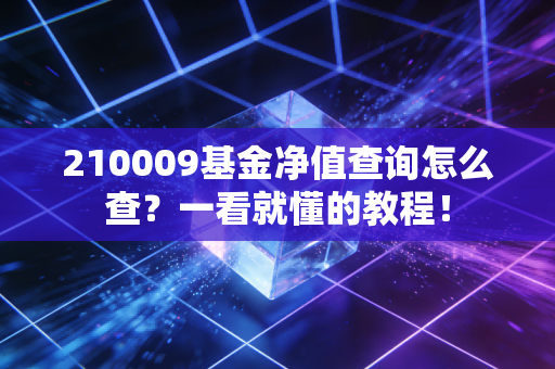 210009基金净值查询怎么查？一看就懂的教程！