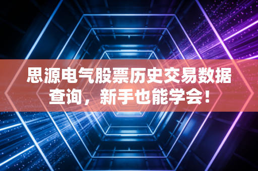 思源电气股票历史交易数据查询，新手也能学会！