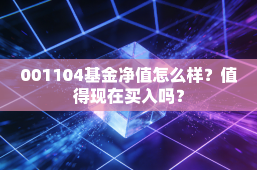 001104基金净值怎么样?值得现在买入吗?