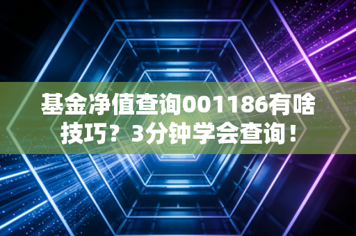 基金净值查询001186有啥技巧？3分钟学会查询！