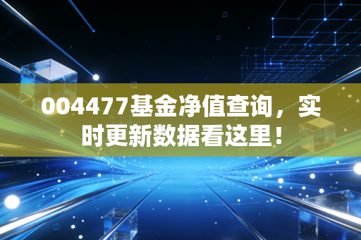 004477基金净值查询，实时更新数据看这里！