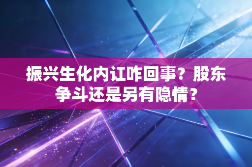 振兴生化内讧咋回事?股东争斗还是另有隐情?