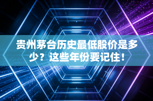 贵州茅台历史最低股价是多少？这些年份要记住！