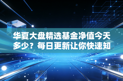 华夏大盘精选基金净值今天多少?每日更新让你快速知道。
