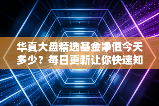 华夏大盘精选基金净值今天多少？每日更新让你快速知道。