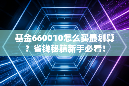 基金660010怎么买最划算？省钱秘籍新手必看！