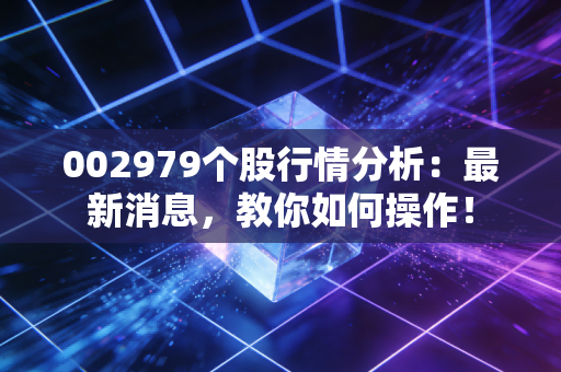 002979个股行情分析:最新消息,教你如何操作!