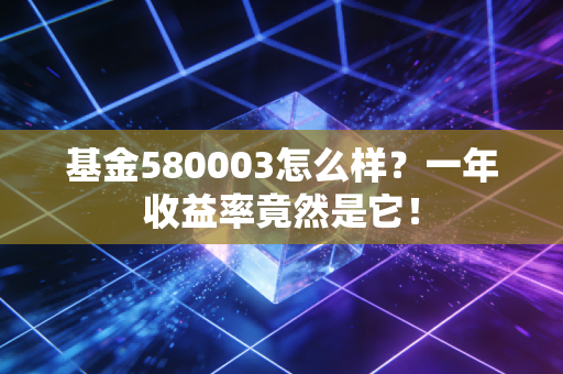 基金580003怎么样?一年收益率竟然是它!