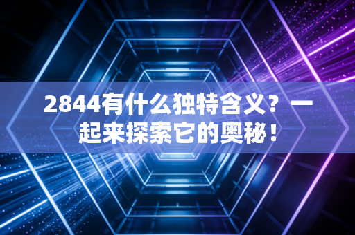 2844有什么独特含义？一起来探索它的奥秘！