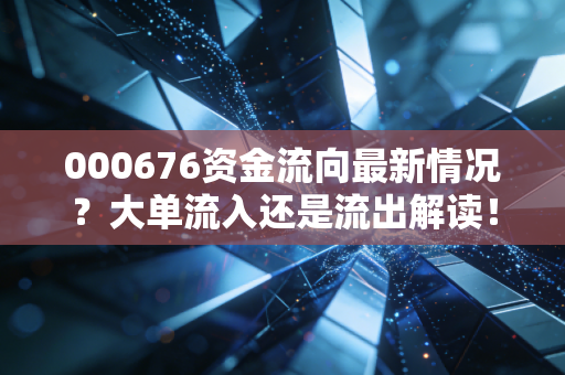 000676资金流向最新情况？大单流入还是流出解读！