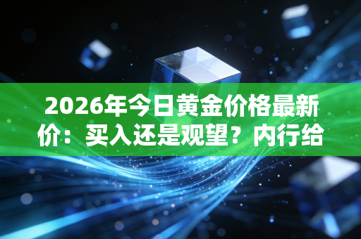 2026年今日黄金价格最新价:买入还是观望?内行给你建议