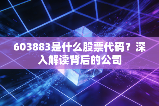 603883是什么股票代码？深入解读背后的公司
