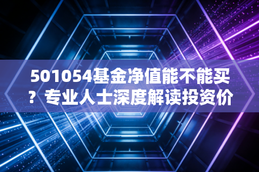 501054基金净值能不能买？专业人士深度解读投资价值！