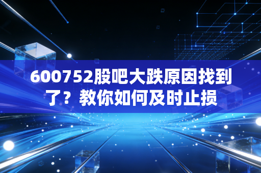 600752股吧大跌原因找到了?教你如何及时止损