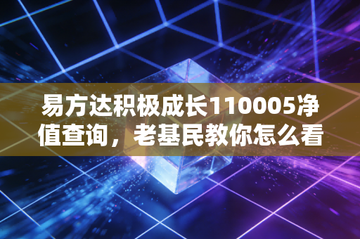 详细阅读:易方达积极成长110005净值查询,老基民教你怎么看走势! 易方达积极成长110005净值查询,老基民教你怎么看走势!
