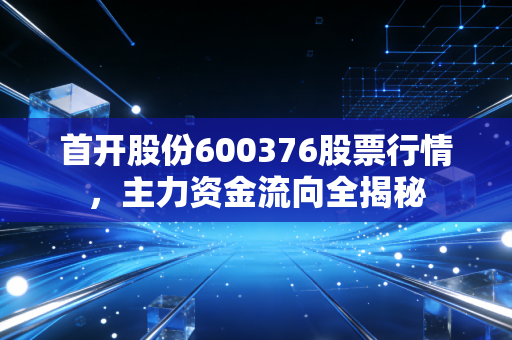 首开股份600376股票行情，主力资金流向全揭秘