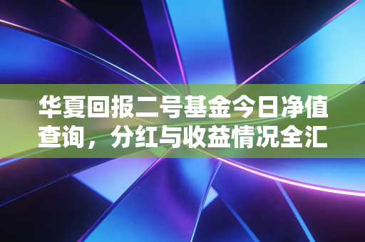 华夏回报二号基金今日净值查询，分红与收益情况全汇总！
