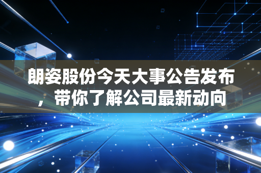 详细阅读:朗姿股份今天大事公告发布,带你了解公司最新动向 朗姿股份今天大事公告发布,带你了解公司最新动向