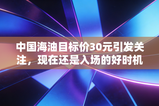 中国海油目标价30元引发关注,现在还是入场的好时机吗