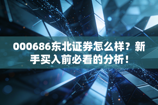 000686东北证券怎么样?新手买入前必看的分析!