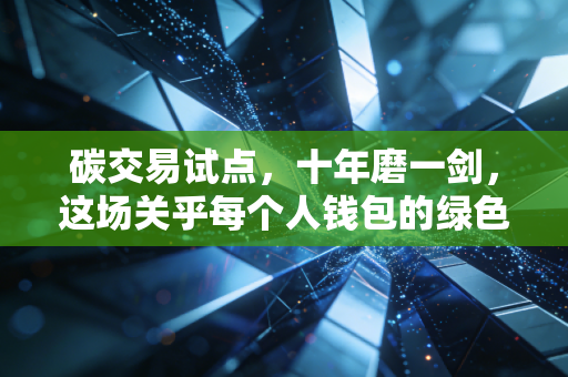 碳交易试点,十年磨一剑,这场关乎每个人钱包的绿色大考我们准备好了吗?