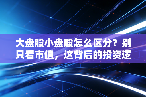 大盘股小盘股怎么区分？别只看市值，这背后的投资逻辑才是你该懂的