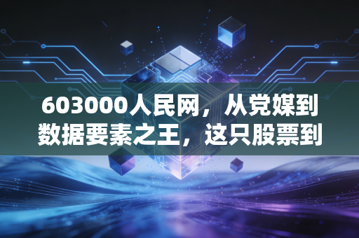 603000人民网，从党媒到数据要素之王，这只股票到底藏着什么玄机？