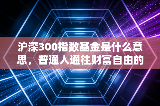 沪深300指数基金是什么意思,普通人通往财富自由的经济晴雨表投资指南