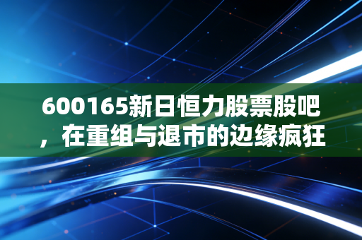 600165新日恒力股票股吧,在重组与退市的边缘疯狂试探,散户的赌场还是修罗场?