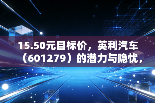 15.50元目标价，英利汽车（601279）的潜力与隐忧，一场关于隐形冠军的深度博弈