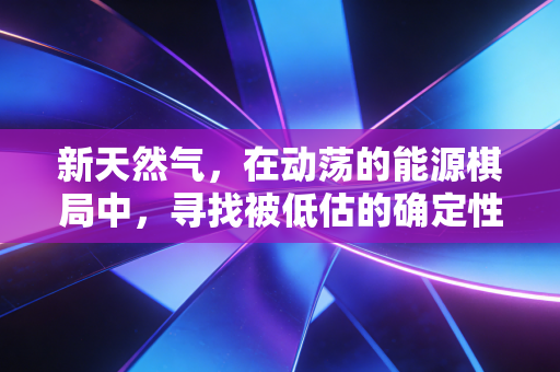 新天然气,在动荡的能源棋局中,寻找被低估的确定性
