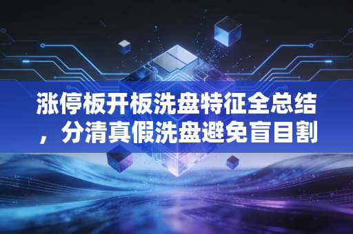 涨停板开板洗盘特征全总结，分清真假洗盘避免盲目割肉！