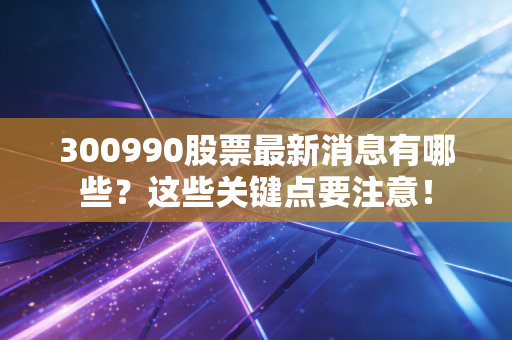 300990股票最新消息有哪些？这些关键点要注意！