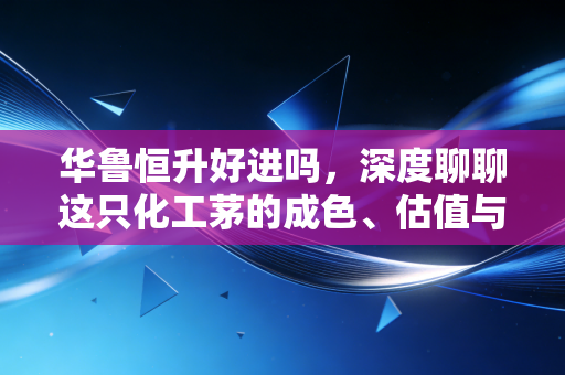 华鲁恒升好进吗，深度聊聊这只化工茅的成色、估值与入场时机