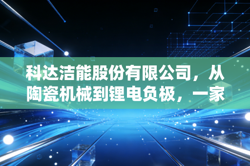 科达洁能股份有限公司，从陶瓷机械到锂电负极，一家传统制造企业的二次创业启示录