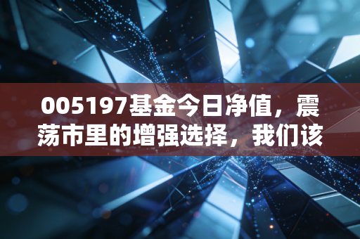 005197基金今日净值，震荡市里的增强选择，我们该如何看懂这一抹红绿？