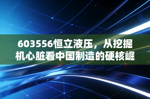 603556恒立液压，从挖掘机心脏看中国制造的硬核崛起，这是属于耐心者的盛宴