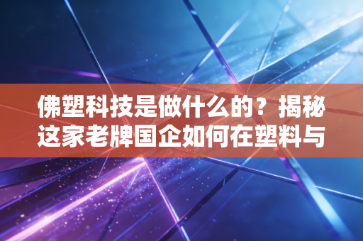 佛塑科技是做什么的?揭秘这家老牌国企如何在塑料与新能源之间走钢丝