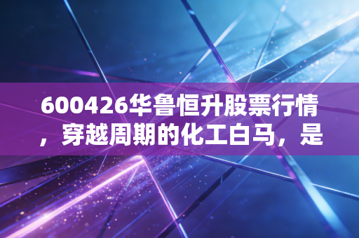 600426华鲁恒升股票行情，穿越周期的化工白马，是时候捡便宜了吗？