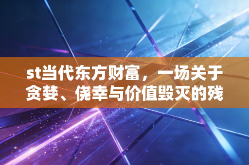 st当代东方财富，一场关于贪婪、侥幸与价值毁灭的残酷警示录