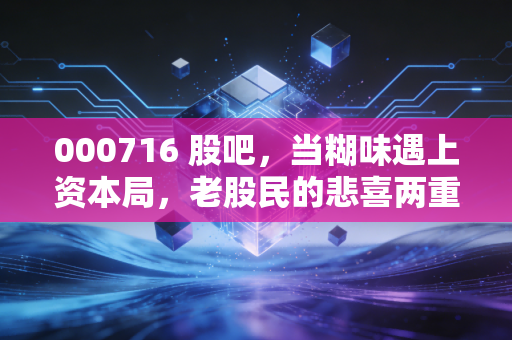 000716 股吧，当糊味遇上资本局，老股民的悲喜两重天