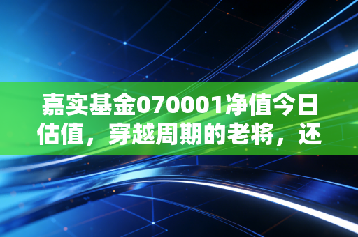 嘉实基金070001净值今日估值,穿越周期的老将,还在为你守卫财富吗?
