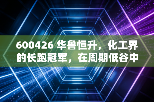 600426 华鲁恒升，化工界的长跑冠军，在周期低谷中如何寻找确定性的幸福？