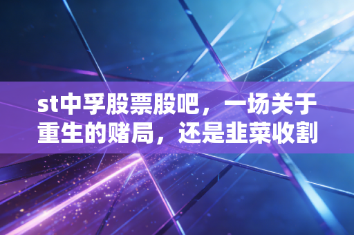 st中孚股票股吧，一场关于重生的赌局，还是韭菜收割机的轰鸣？