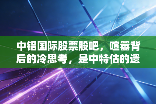 中铝国际股票股吧，喧嚣背后的冷思考，是中特估的遗珠还是周期轮回的宿命？