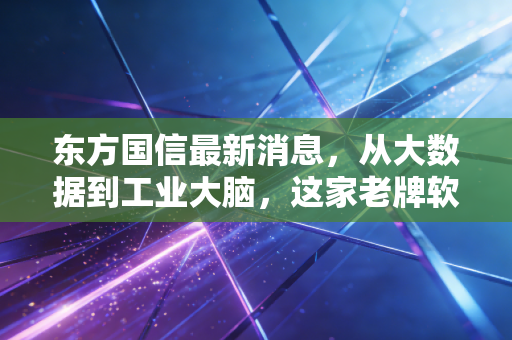东方国信最新消息，从大数据到工业大脑，这家老牌软件巨头能否迎来第二春？